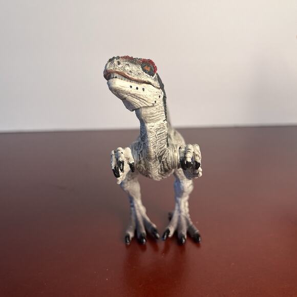 T-Rex & Velociraptor Dinosaur Lot Jurassic Style Moving Mouth Joints Realistic - Picture 6 of 16